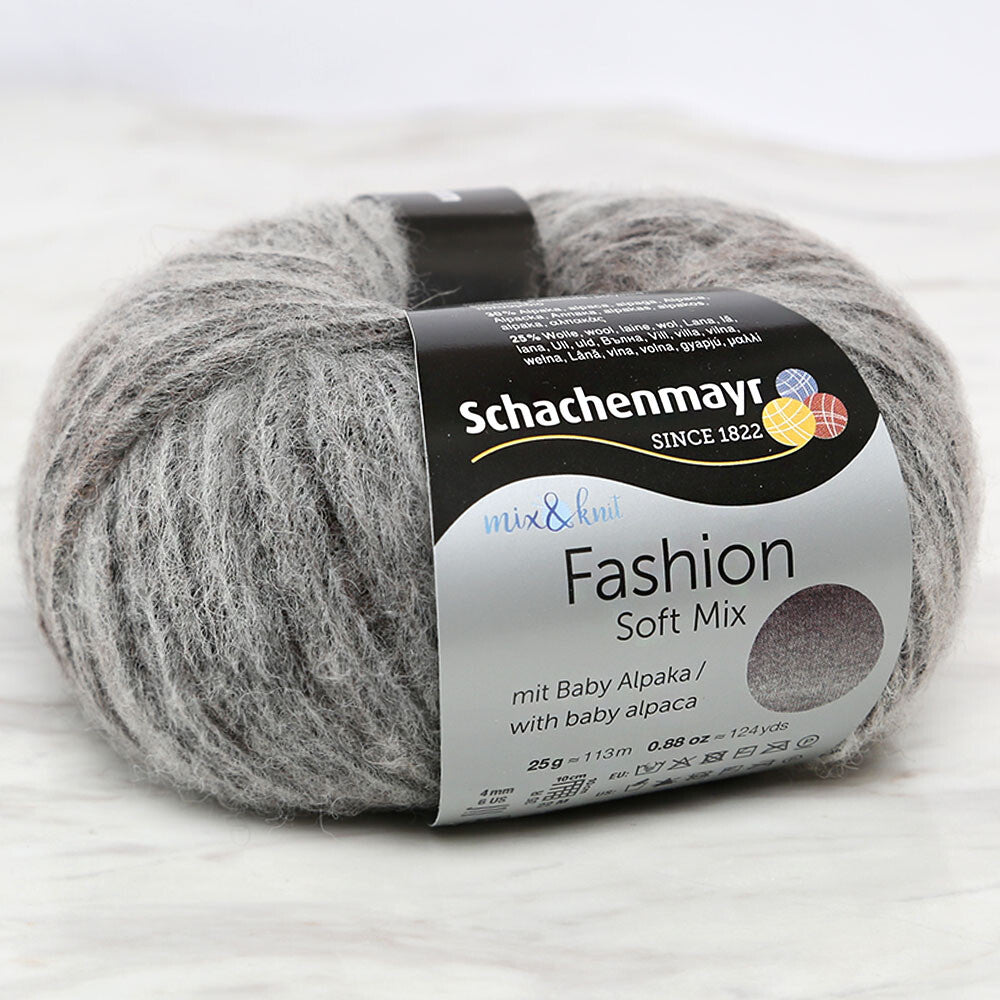 Schachenmayr Fashion Soft Mix Kahverengi Degrade 25 gr El Örgü İpi