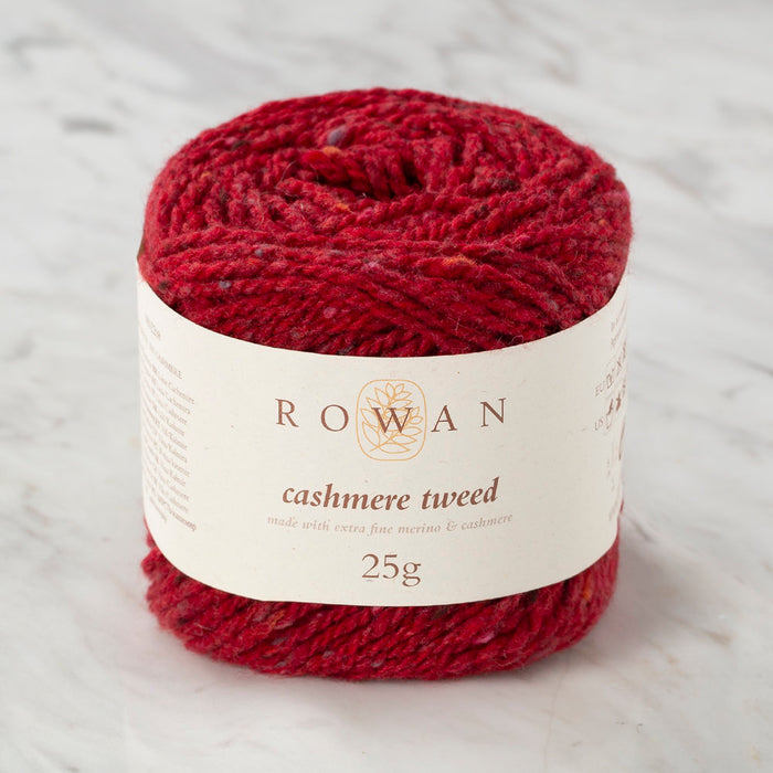 Rowan Cashmere Tweed 25gr Kırmızı El Örgü İpi - 00009