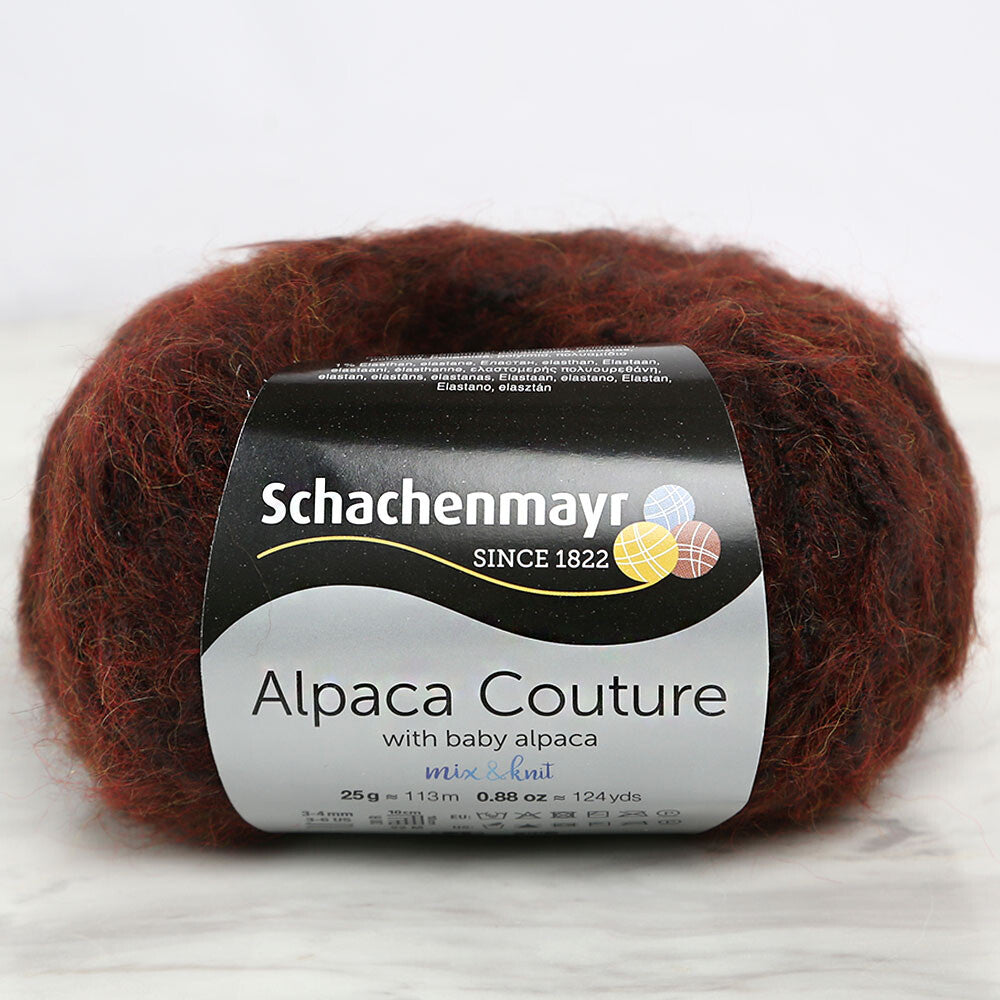 SMC Alpaca Couture Kahverengi 25 gr El Örgü İpi - 00012