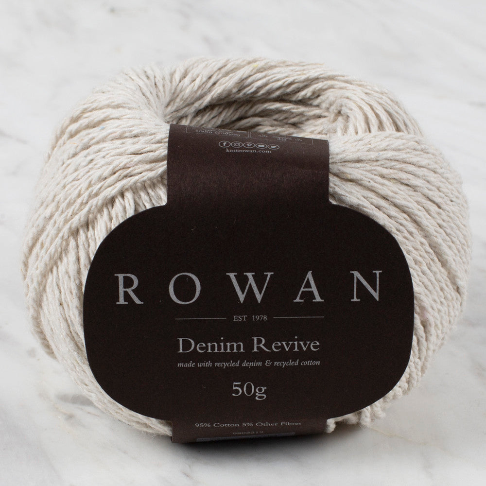 Rowan Denim Revive 50gr Açık Gri El örgü İpi - 00210