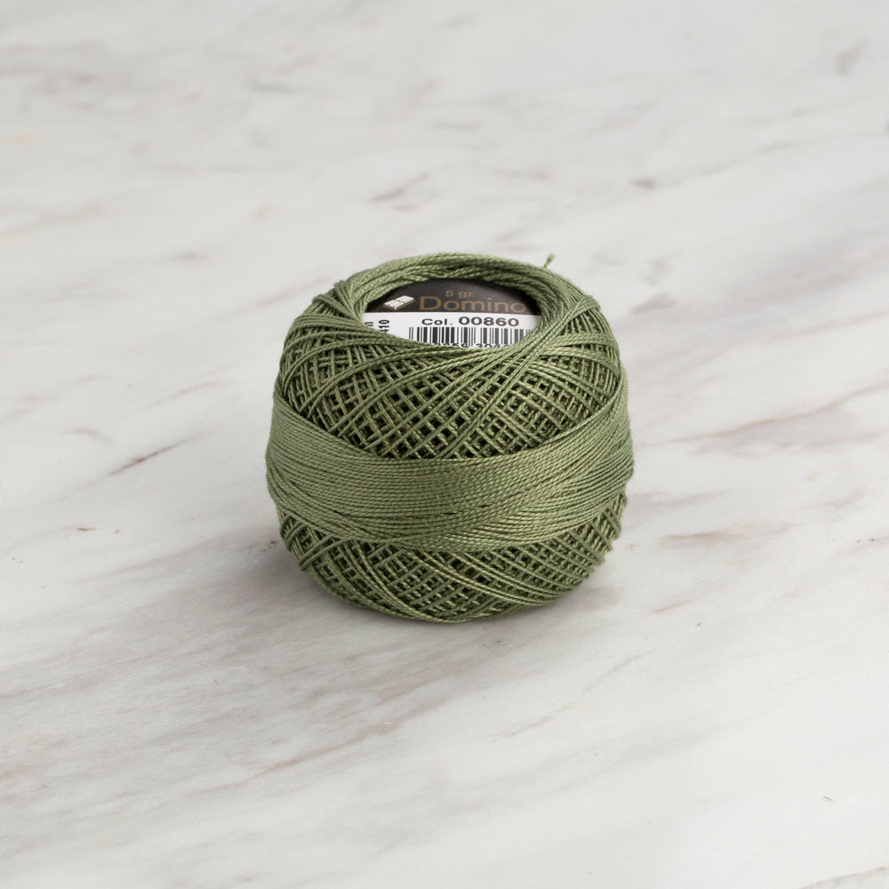 Domino Koton Perle 5gr Yeşil No:12 Nakış İpliği - 4590012-00860