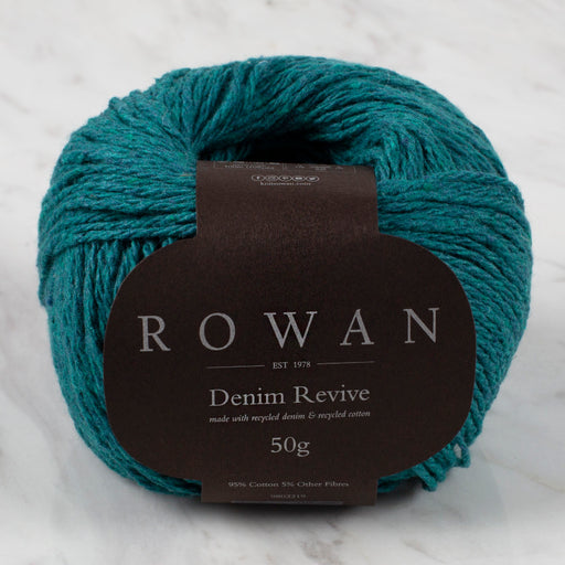 Rowan Denim Revive 50gr Koyu Yeşil El örgü İpi - 00221