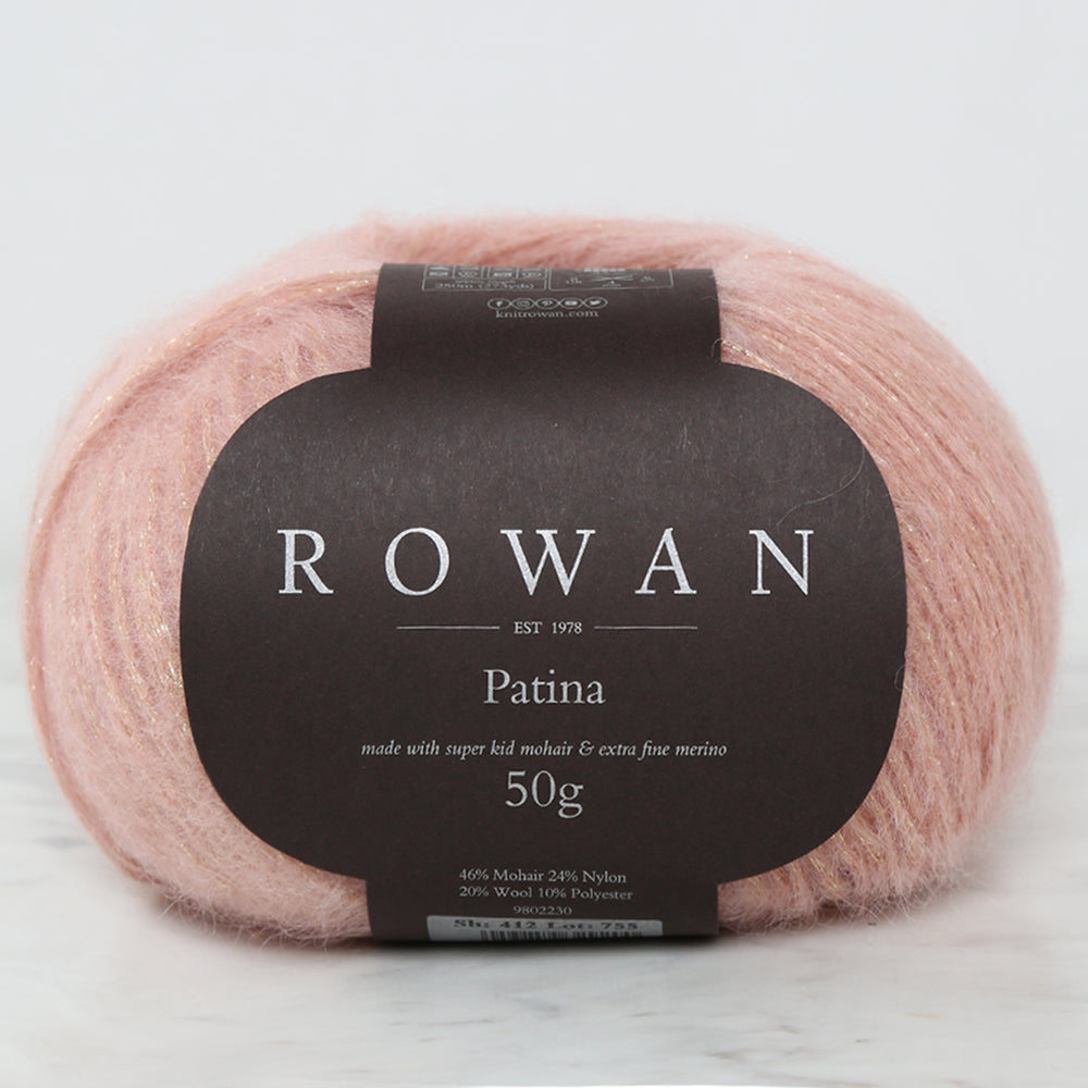 Rowan Patina Simli Pembe El Örgü ipi - 412