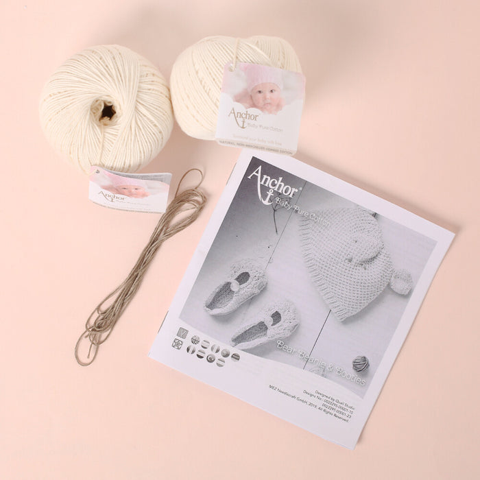 Anchor Baby Pure Cotton Bere-Patik Kiti Krem - A28B001-09072