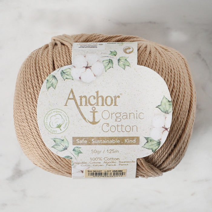 Anchor Organic Cotton Bej El Örgü İpi - SH 00107