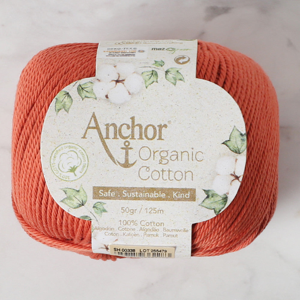 Anchor Organic Cotton Turuncu El Örgü İpi - SH 00338