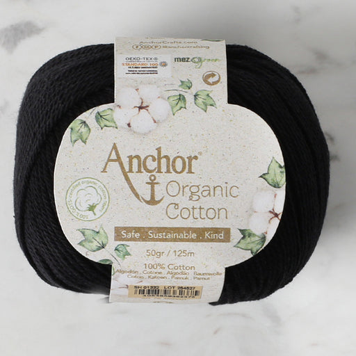 Anchor Organic Cotton Siyah El Örgü İpi - SH 01332
