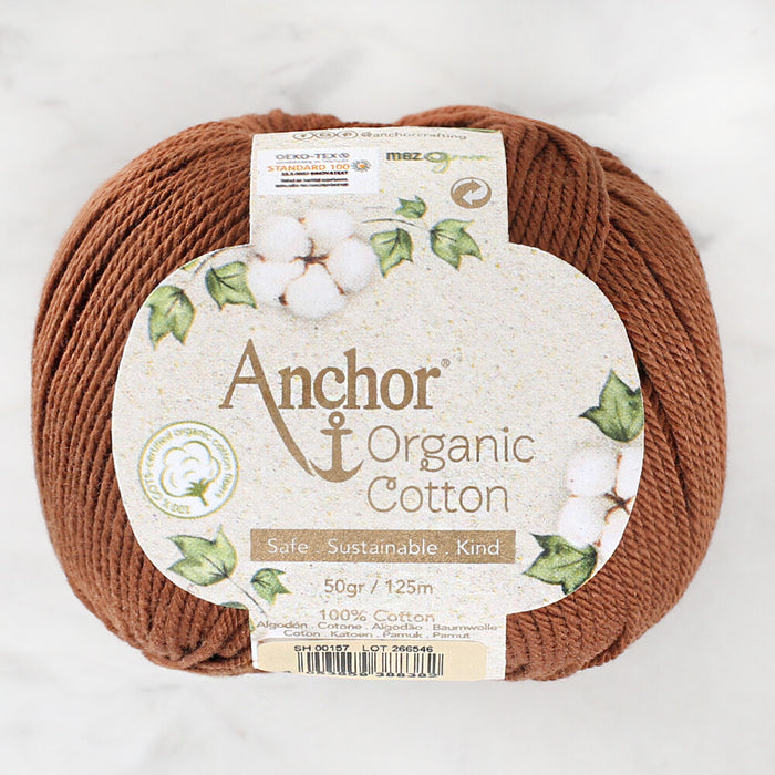 Anchor Organic Cotton Kahverengi El Örgü İpi - SH 00157