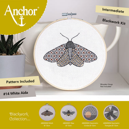 Anchor Blackwork Moth İşleme Kiti - ABW0002