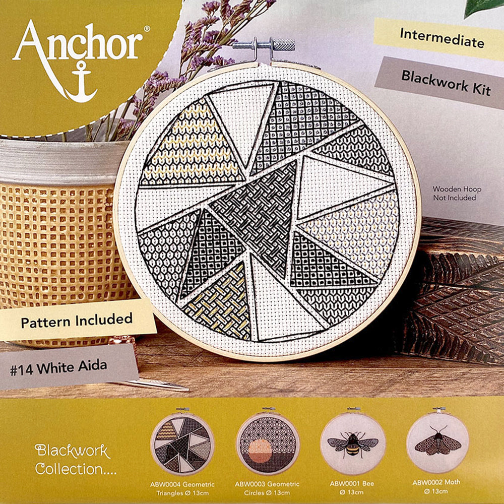 Anchor Blackwork ­Geometric Triangles İşleme Kiti - ABW0004