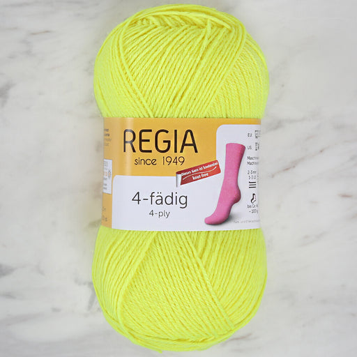 Schachenmayr Regia 4-PLY 50gr Neon Sarı Çorap İpliği - 02090
