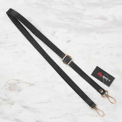 Knitme Sürgü Tokalı Çanta Askısı 135x1,5 cm Siyah BA-0001