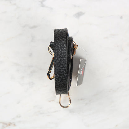 Knitme Sürgü Tokalı Çanta Askısı 135x1,5 cm Siyah BA-0001