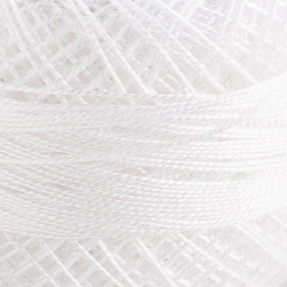 Domino Koton Perle 5gr beyaz No:12 Nakış İpliği - 4590012-beyaz