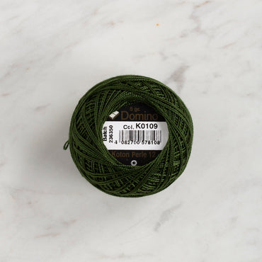 Domino Koton Perle 5gr Haki Yeşil No:12 Nakış İpliği - 4590012-K0109