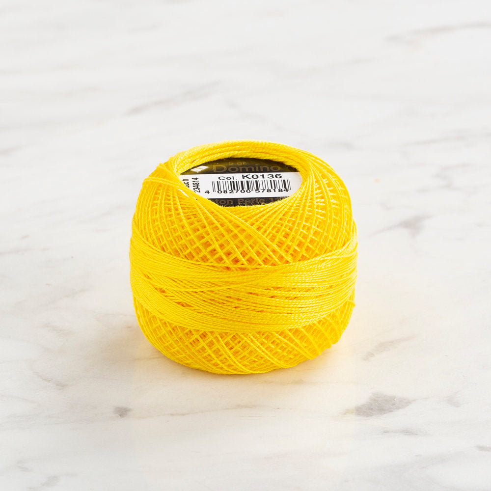 Domino Koton Perle 5gr Sarı No:12 Nakış İpliği - 4590012-K0136