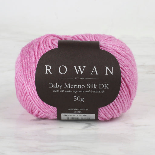 Rowan Baby Merino Silk DK Koyu Pembe El Örgü İpi - 00695