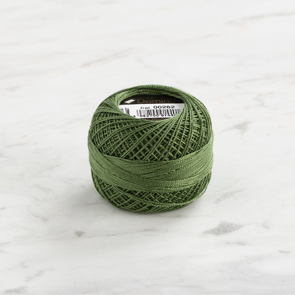 Domino Koton Perle 5gr Yeşil No:12 Nakış İpliği - 4590012-262