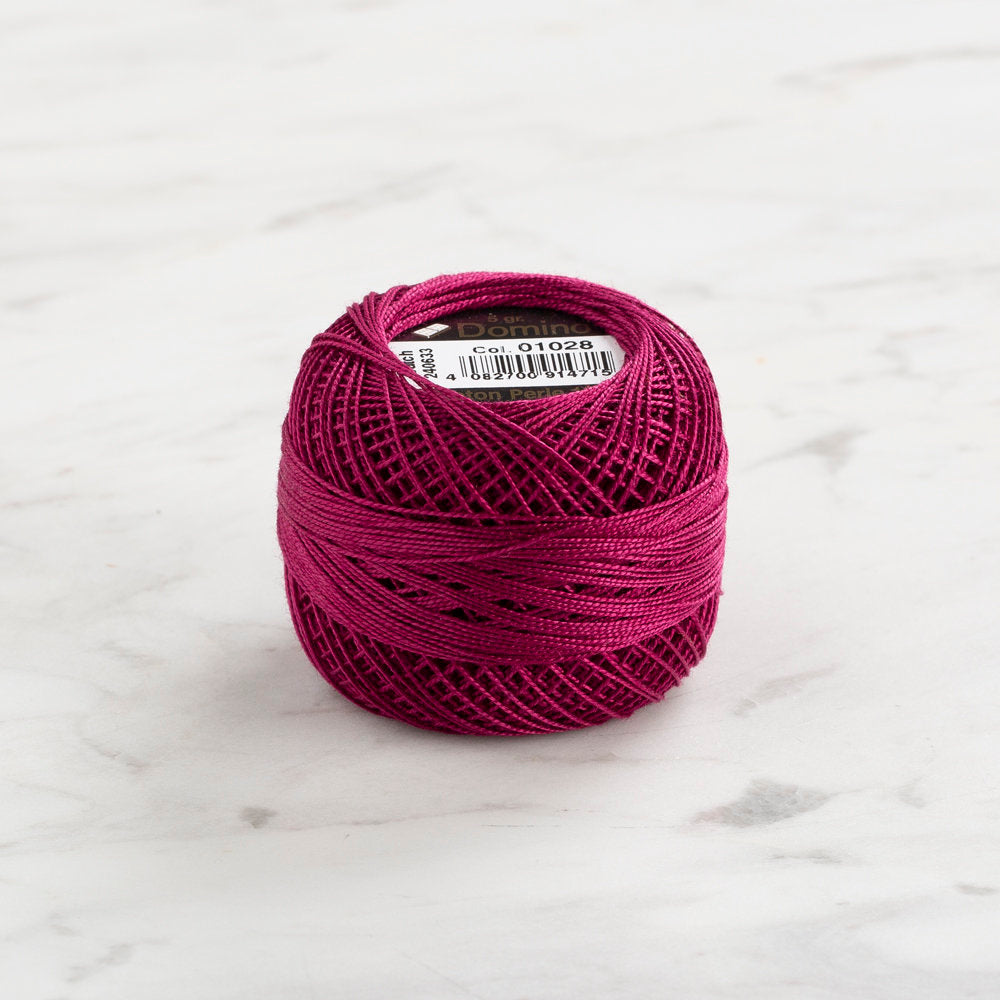 Domino Koton Perle 5gr Mürdüm No:12 Nakış İpliği - 4590012-1028