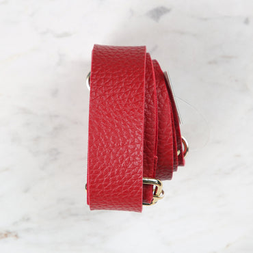 Knitme Sürgü Tokalı Çanta Askısı 130x3 cm Kırmızı BA-0004