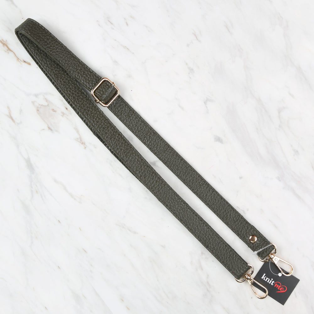 Knitme Sürgü Tokalı Çanta Askısı 130x2 cm Haki BA-0072