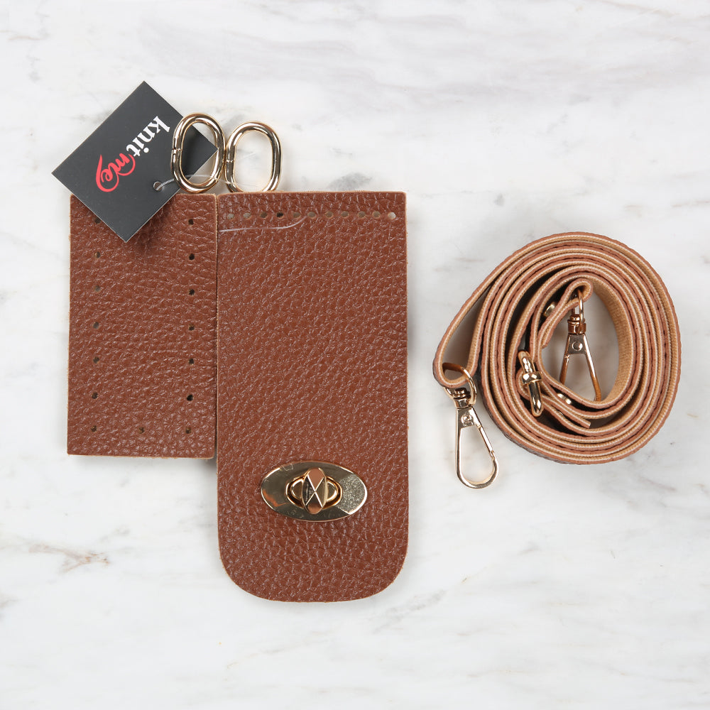 Knitme Tabanlı Klipsli Telefon Seti Taba BA-0058