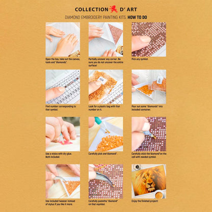 Collection D Art White Bears 19 x 27 Mozaik Kit - DE035