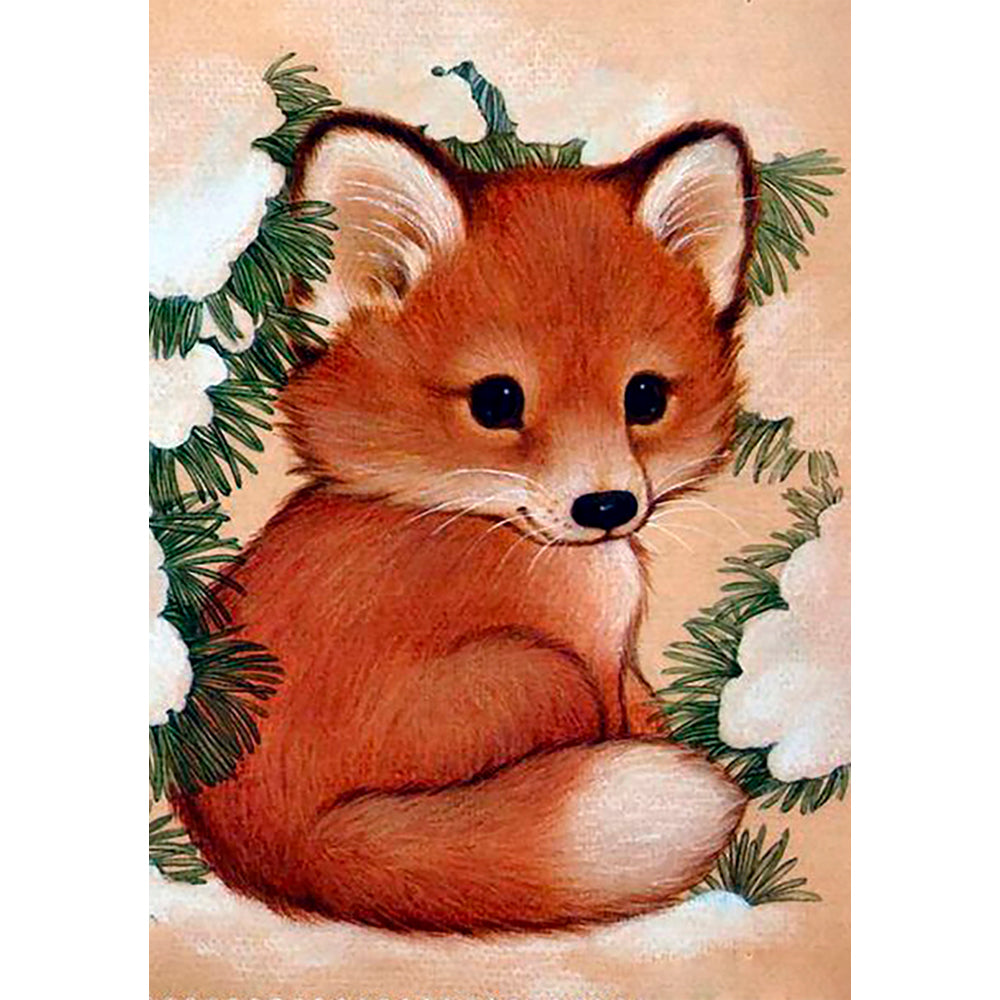 Collection D Art Fox Pup 19 x 27 Mozaik Kit - D1031
