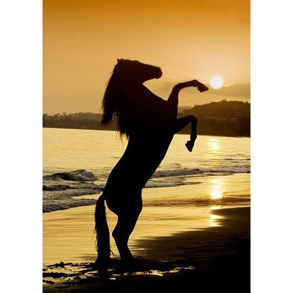 Collection D Art Horse at Sunset 27 x 38 Mozaik Kit - DE447