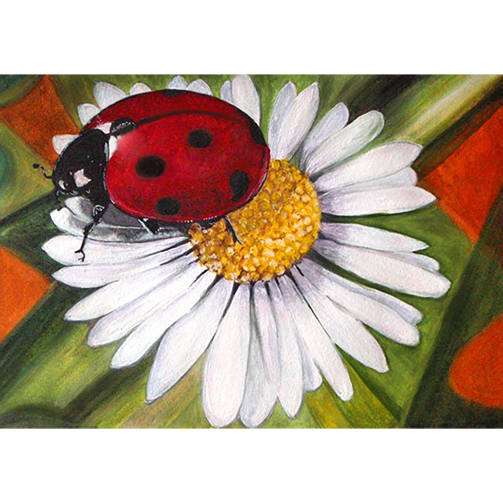 Collection D Art Chamomile and Ladybug 27x19 Mozaik Kit - D4649