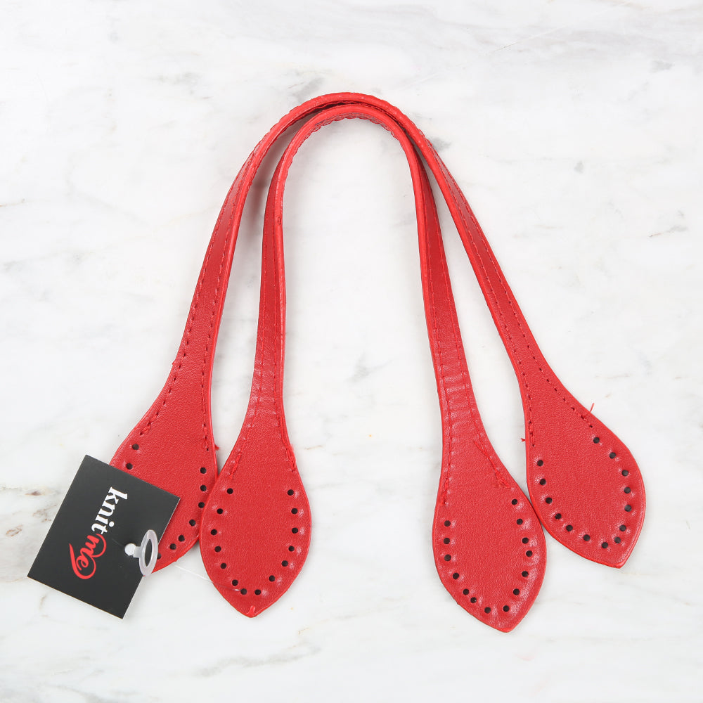 Knitme Boyalı Çanta Sapı 37 cm Kırmızı BA-0057