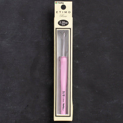 Tulip Etimo Rose 2,2 mm 14 cm Pembe Plastik Saplı Yün Tığ - TER-04e