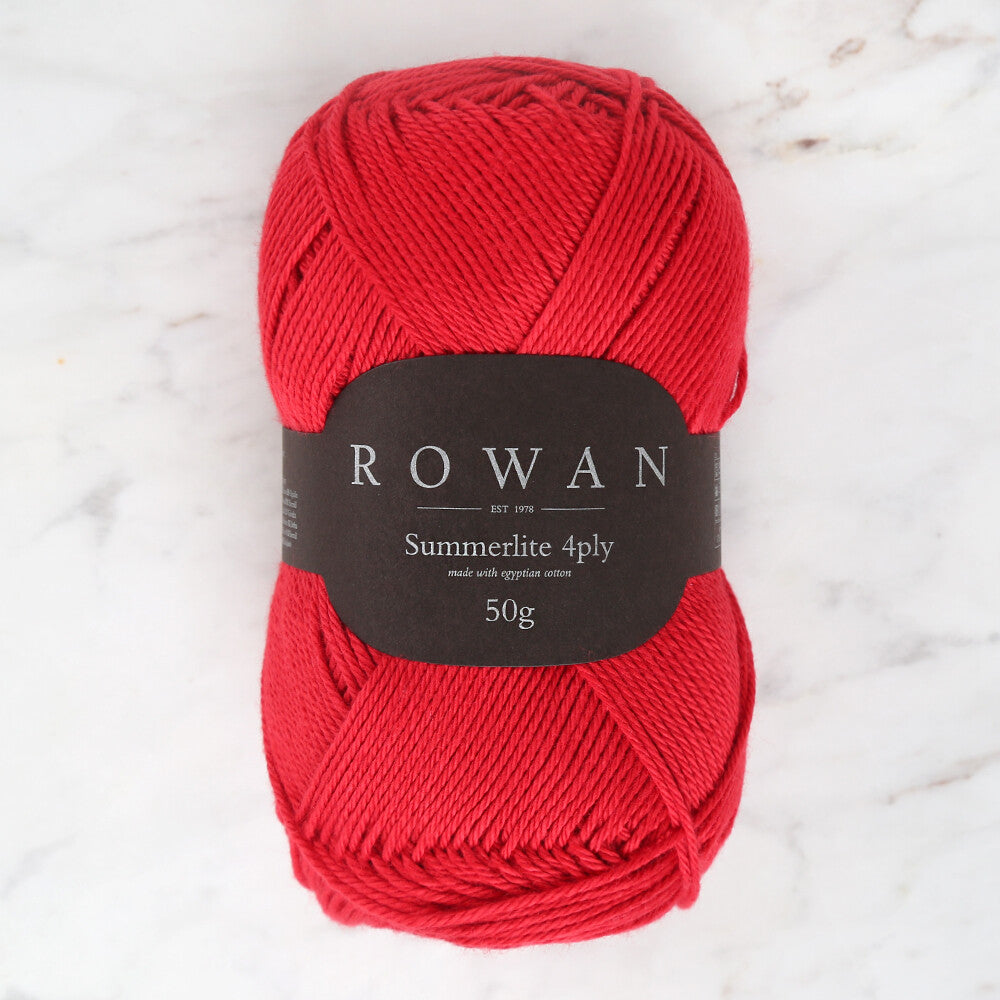 Rowan Summerlite 4Ply 50gr Kırmızı El Örgü İpi - 00450