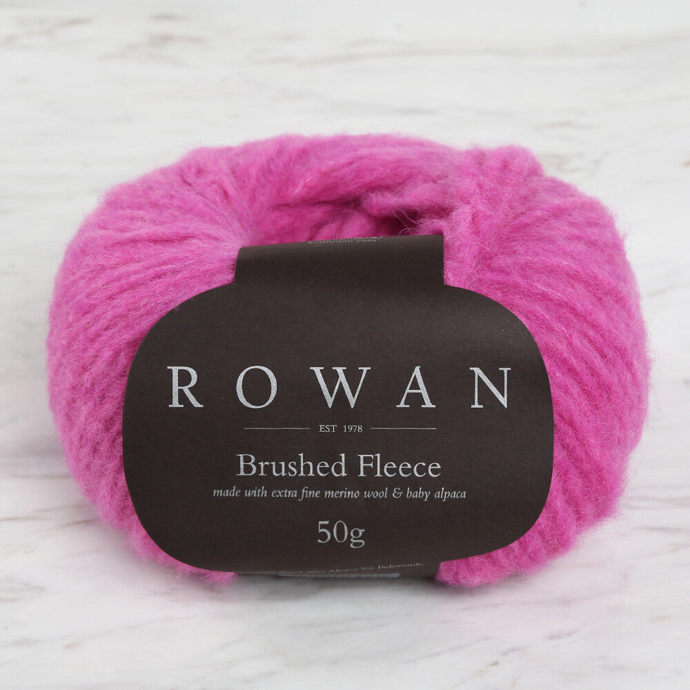 Rowan Brushed Fleece 50gr Mor El Örgü İpi - 00284