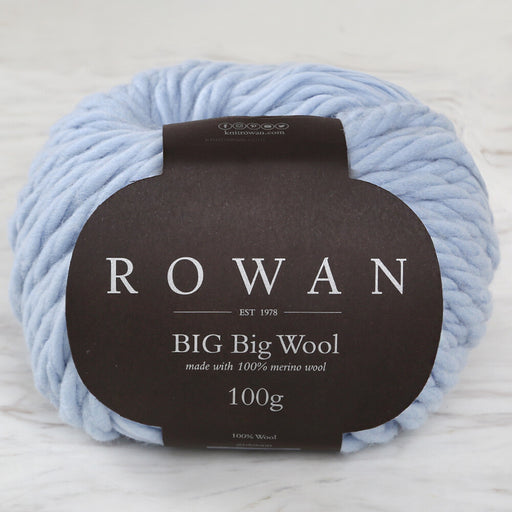 Rowan BIG Big Wool Mavi El Örgü İpi - 00213