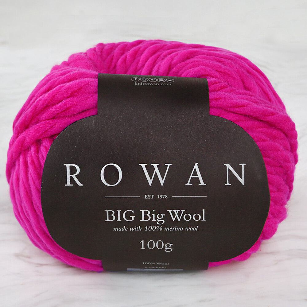 Rowan BIG Big Wool Fuşya El Örgü İpi - 00216