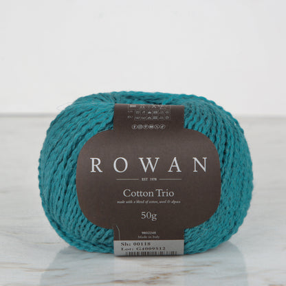 Rowan Cotton Trio Yeşil El Örgü İpi - 00118
