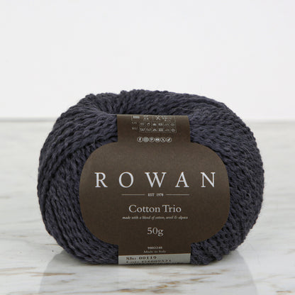 Rowan Cotton Trio Antrasit El Örgü İpi - 00119