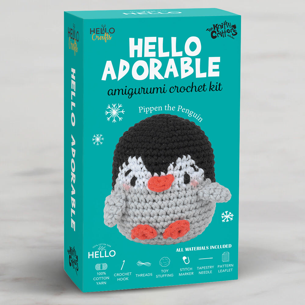 Hello Adorable Amigurumi Kiti - Pıppen The Penguın - KC882