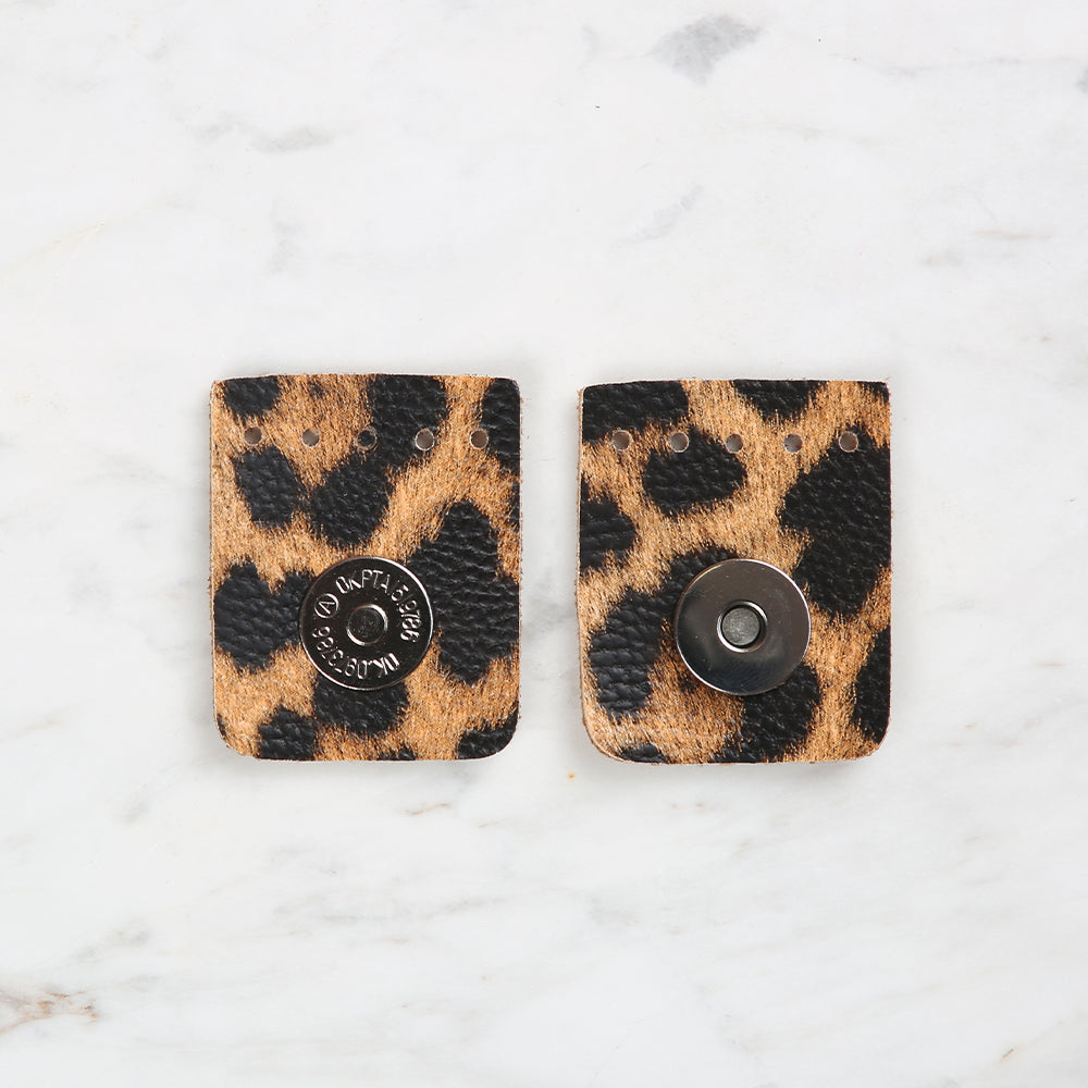 Knitme Kare Mıknatıs 4x4,5 cm Leopar BA-0046