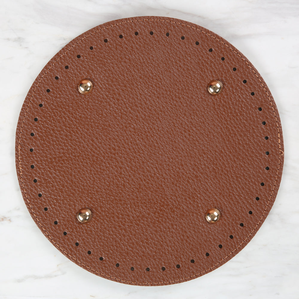 Knitme Çanta Tabanı Yuvarlak 22 cm Taba BA-0064