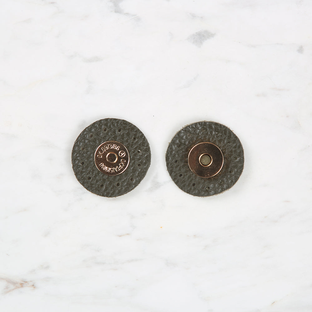 Knitme Yuvarlak Mıknatıs 4x4 cm Haki BA-0059