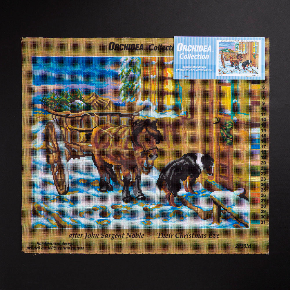 ORCHİDEA 40 x 50 cm  Noel Arifesi Baskılı Goblen 2753M 