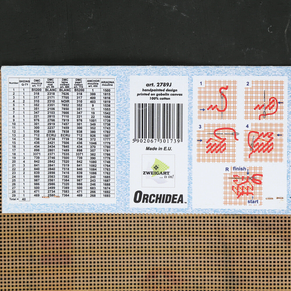 Orchidea 30x40 cm After William Baptiste Baird - Spring Chickens Baskılı Goblen 2789J