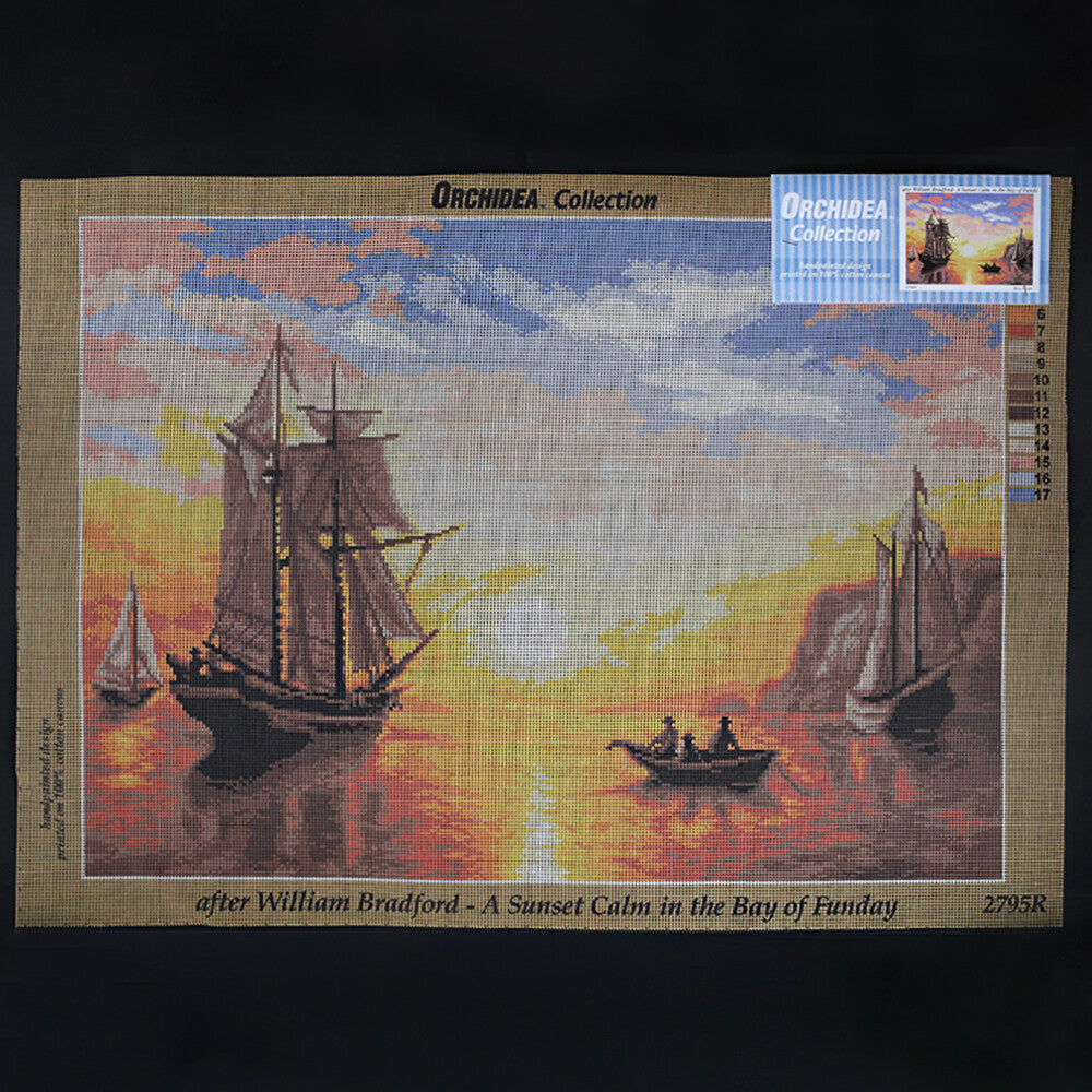 Orchidea 50x70 cm William Bradford - A Sunset Calm İn The Bay Of Fundy Goblen 2795R