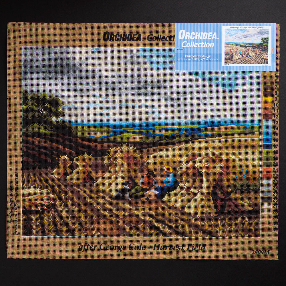 ORCHİDEA 40 x 50 cm  Hasat alanı Baskılı Goblen 2809M 