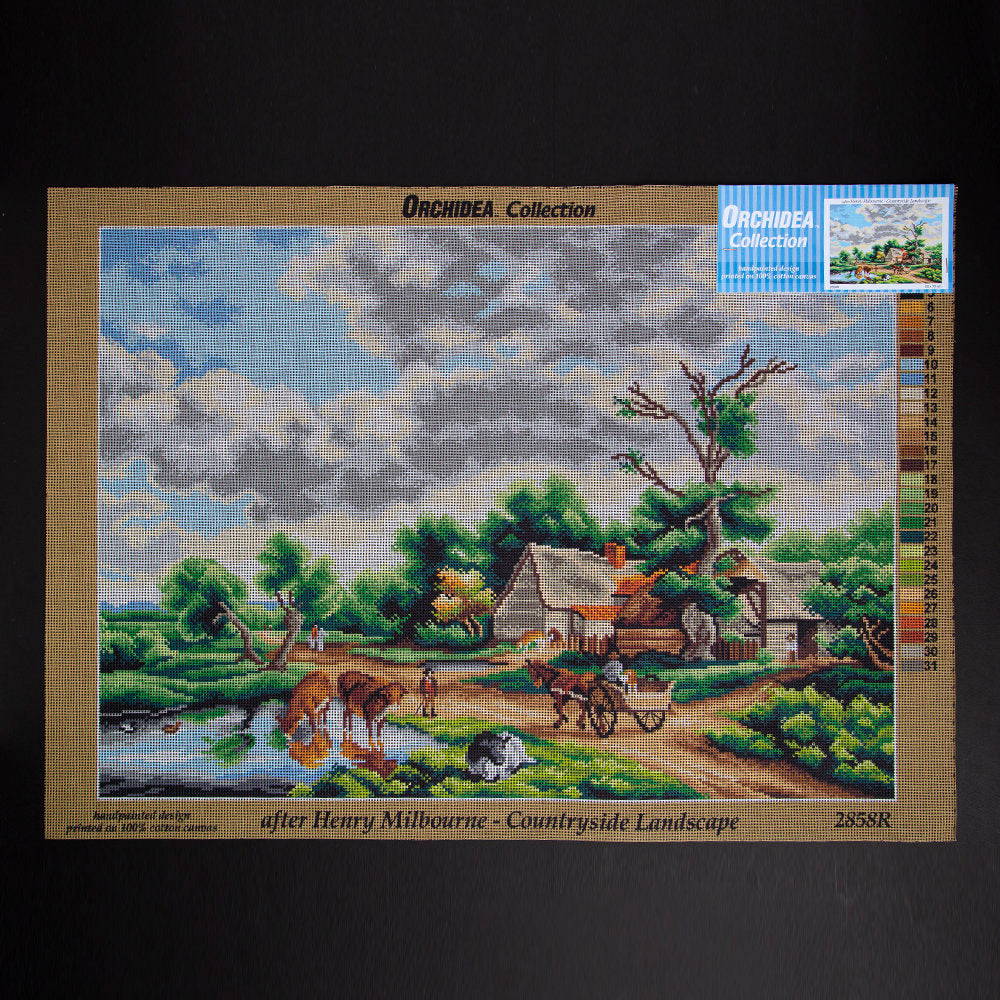 ORCHİDEA 50 x 70 cm Çiftlik Baskılı Goblen 2858R 