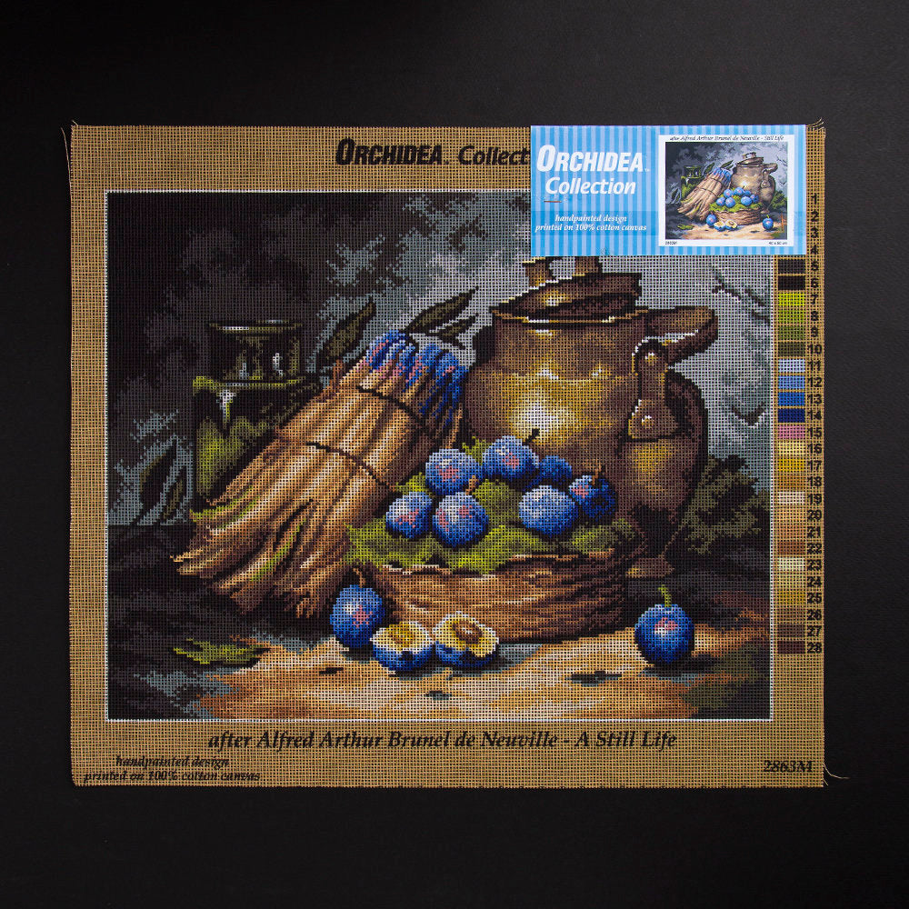 ORCHİDEA 40 x 50 cm  Erikler Baskılı Goblen 2863M 