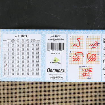 Orchidea 30x40 cm After Max Streckennach - Still Life Baskılı Goblen 2889J