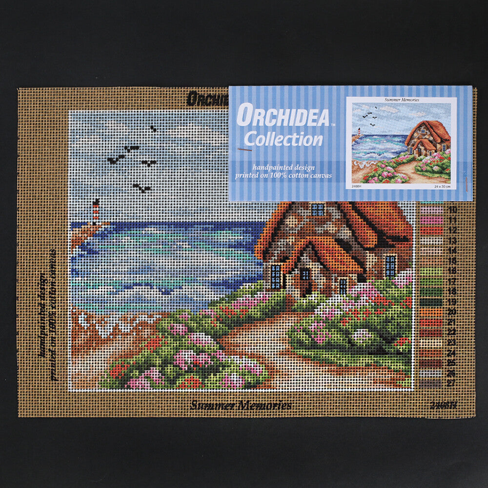 Orchidea 24x30 cm Summer Memories Baskılı Goblen 2408H